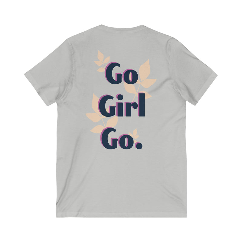 Unisex Jersey Short Sleeve V-Neck Tee