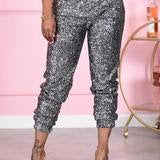 Sequin Jogger Pants