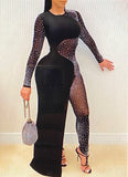 Studded Sassy Sheer Jumpsuit