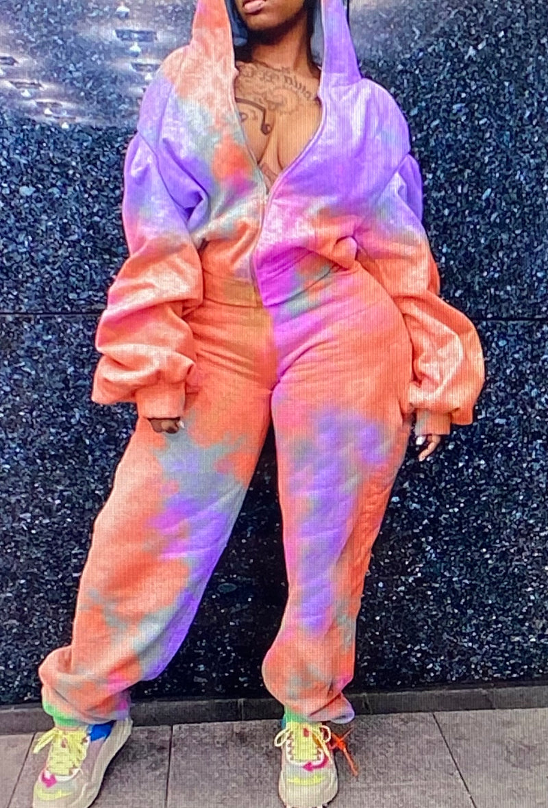 Tie Dye Pant and Top Set