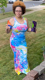 Tye Dye Cami Maxi Dress