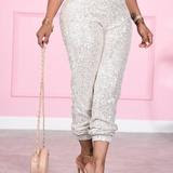 Sequin Jogger Pants