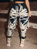 Subtle Chaos Lace-Up Jogger Pants