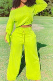 Wide Leg Pant Set